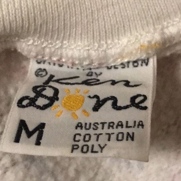 VINTAGE 90s KEN DONE UNISEX SWEATER SIZE M - Picture 8 of 15